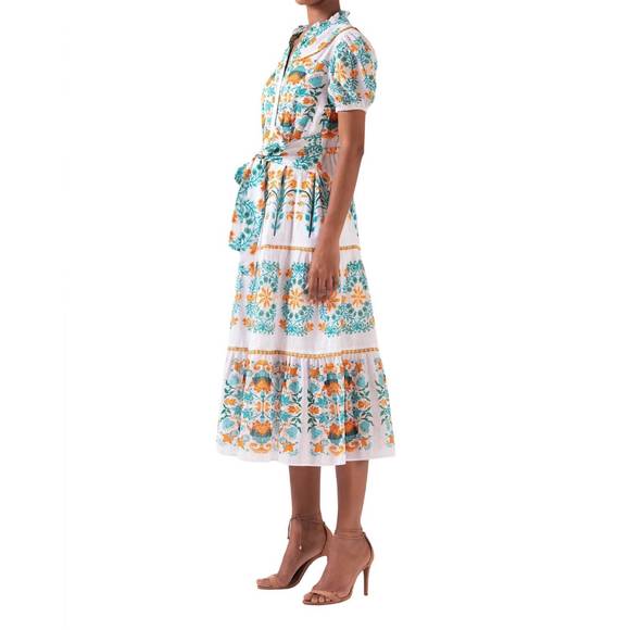 NEW CELINA MOON pippa midi dress in fern noura - Picture 2 of 4